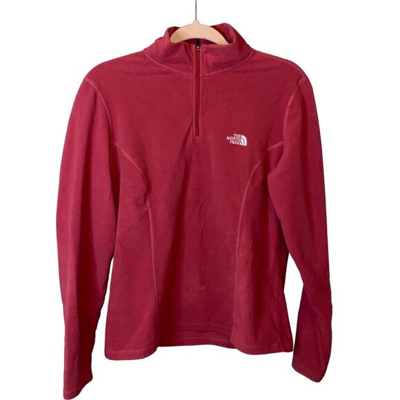 The North Face TKA 100 Quarter Zip Rose Fleece Pullover - Picture 1 of 6